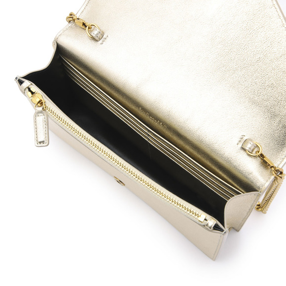 Saint Laurent Long Wallet with Coin Chain Shoulder Bag Gold ENVELOPE - Picture 6 of 11